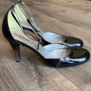 BCBGirls Black Leather Heel (8.5)